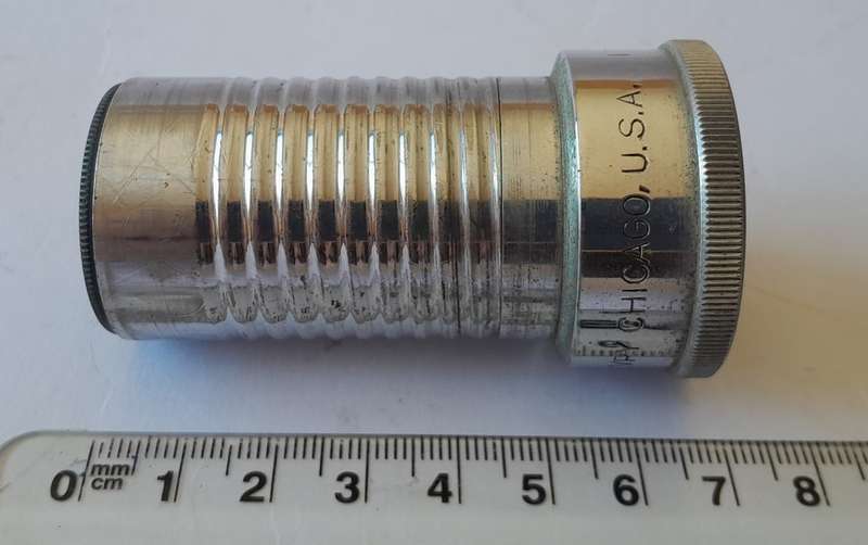 Rare 1920`s De Vry `2. IN.FOCUS` Movie Camera Lens. Chicago, USA.