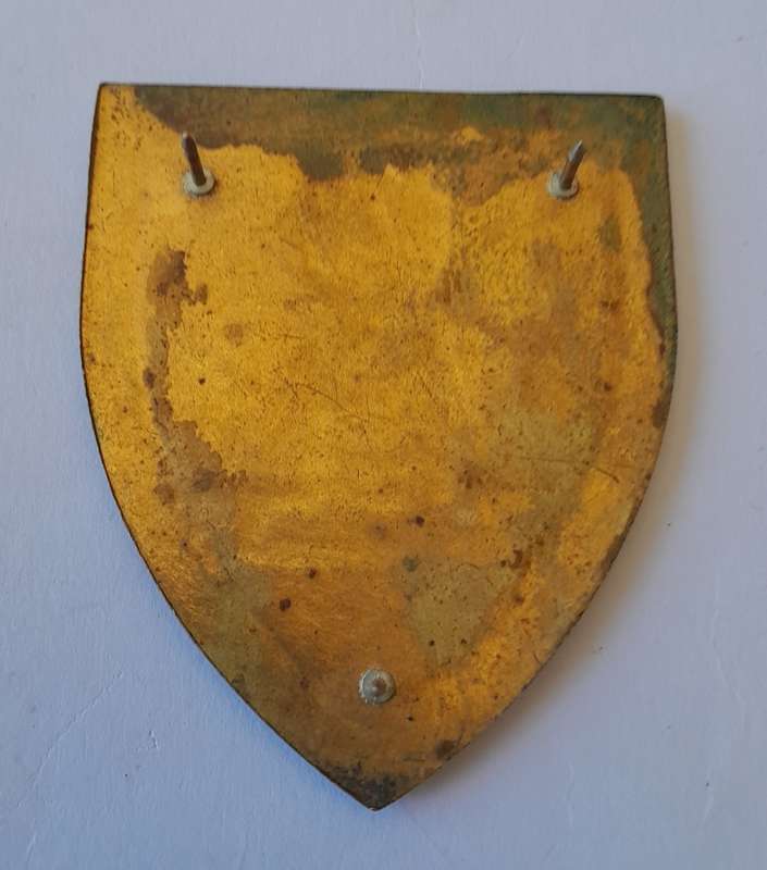 SADF 2 Field Engineer Regiment Metal Shoulder Flash. All Pins Intact.