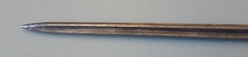 Original French WWI Lebel M1886 Nickel Handle Cruciform Épée Bayonet (First Pattern).