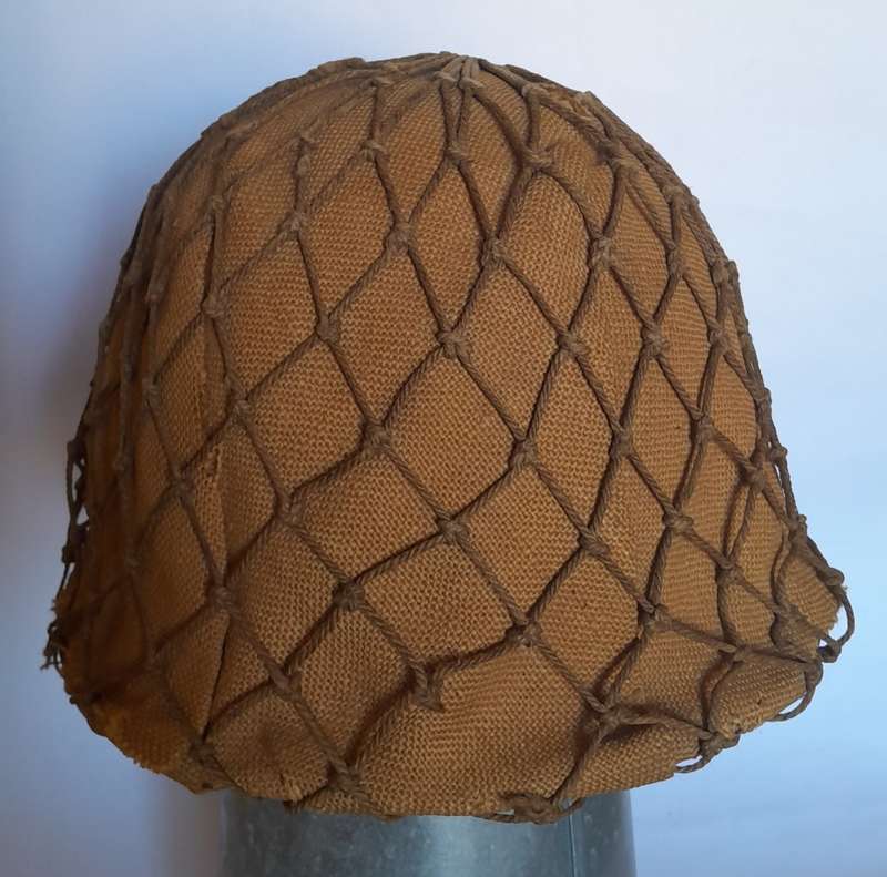 Vintage SADF Staaldak Helmet With Full Bush Camo Netting And Inner.