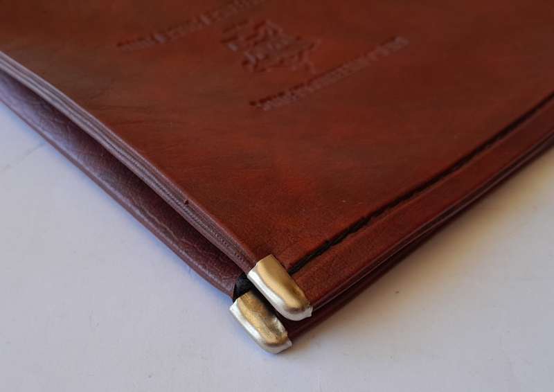 Vintage S.A. Defence Force Fund Border War Leather Document Holder.