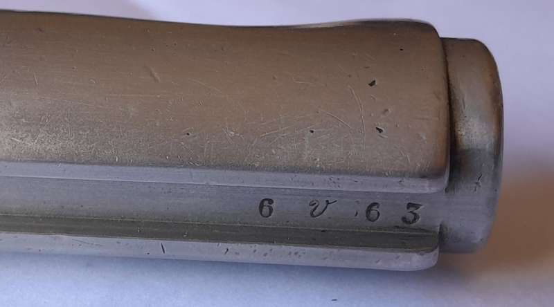 Original French WWI Lebel M1886 Nickel Handle Cruciform Épée Bayonet (First Pattern).
