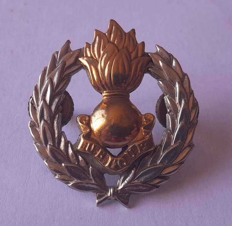 SADF Engineer Corps Cap Badge.  Lugs Intact.