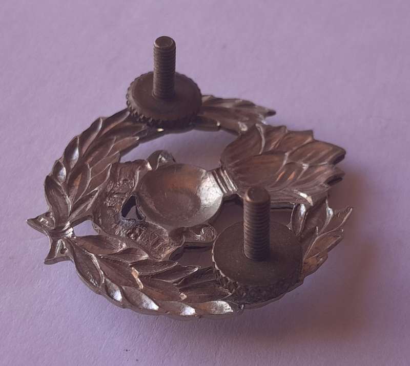 SADF Engineer Corps Cap Badge.  Lugs Intact.