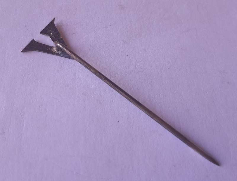 WW2 Sterling Silver `V` for Victory Pin.