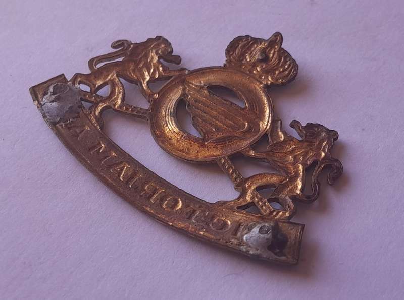Belgium Royal Army Service Corps Badge.  No Lugs.