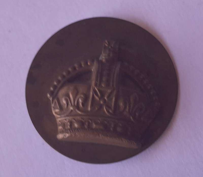 British Army Officers Rank Badge With Back Plate.  Lugs Intact.