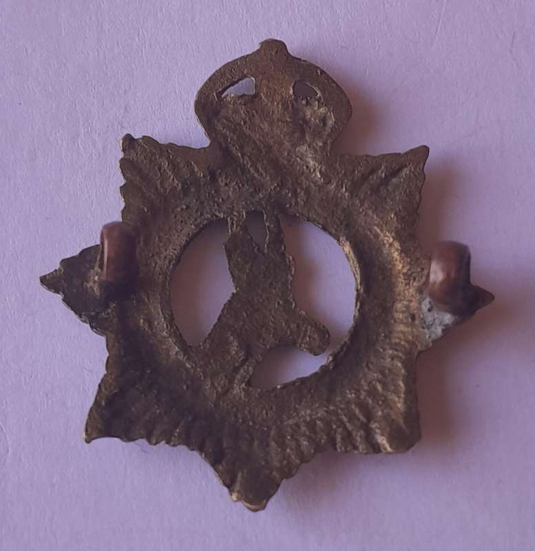 WW2 South African Infantry Badge with Crown.  Lugs Intact.