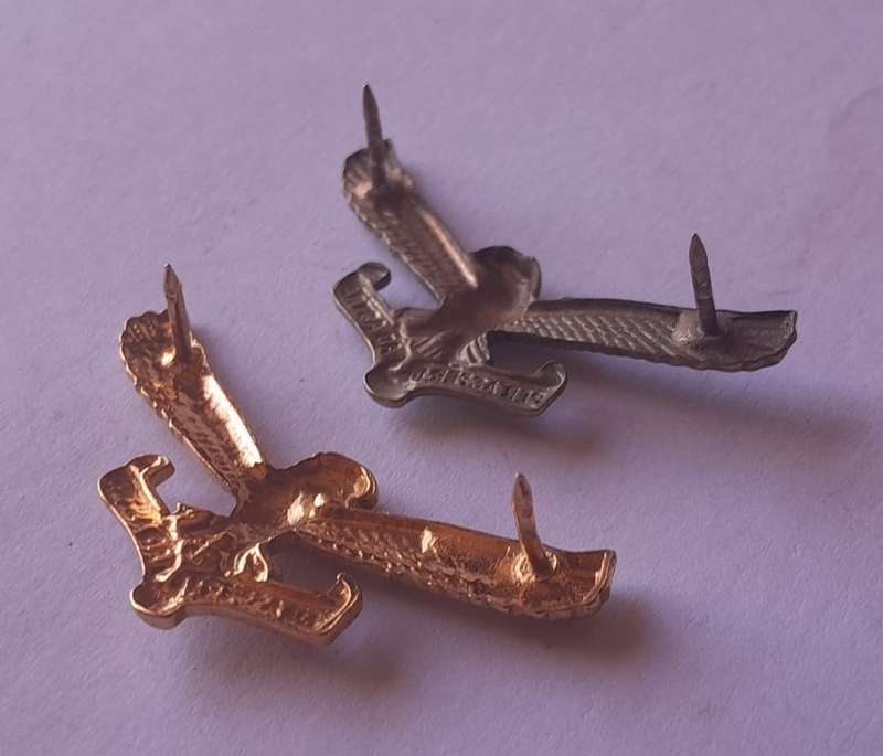 Pair SA Airforce Collar Badges (Facing).  Pins Intact.