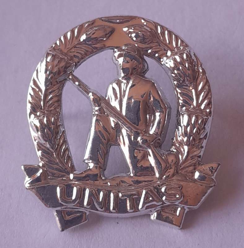 Pair SADF Commando Collar Badges (Facing).  Pins Intact.