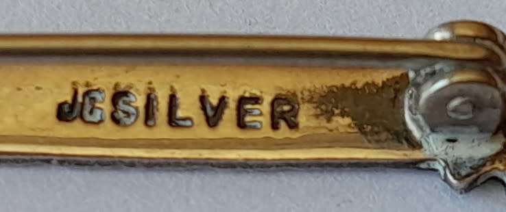 Vintage Solid Silver 21st Key Brooch. `Ursula`.