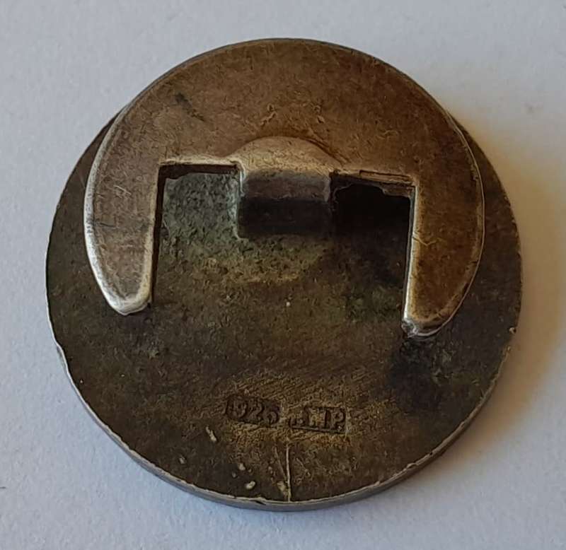 Solid Silver SA Railways And Harbours `A.S.A. / A.P.V.` Unity Badge.