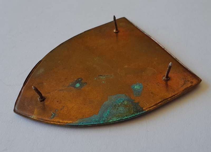 SADF Woman`s College Shoulder Flash.  All Pins Intact.