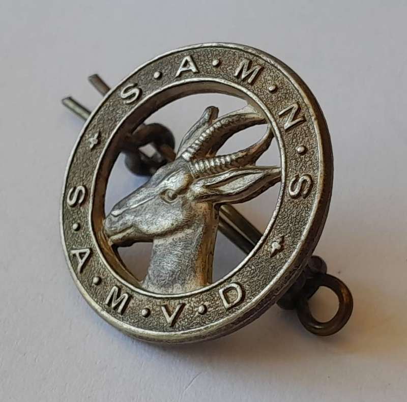 Rare South African Military Nursing Service Badge. Lugs Intact.