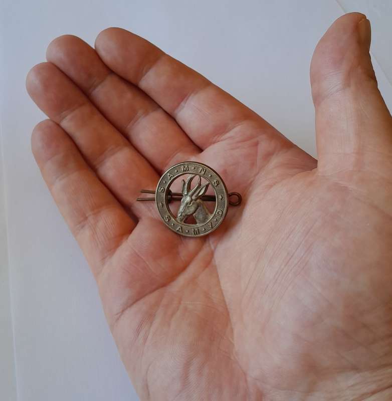 Rare South African Military Nursing Service Badge. Lugs Intact.
