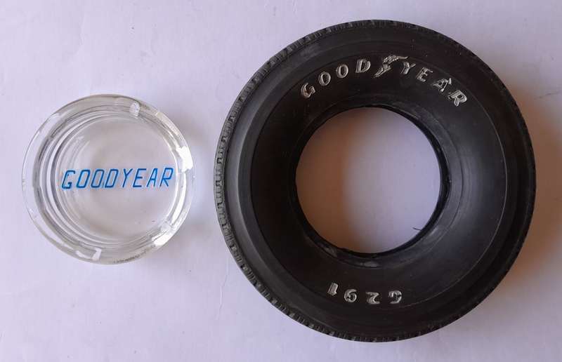 Vintage `Goodyear G291` Tyre Ashtray. 15.5 cm.
