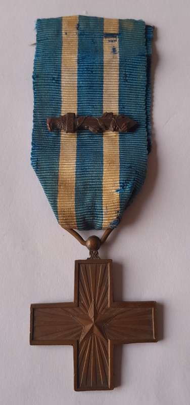 Italy WW1 War Merit Cross With Gladius Sword FERT. Full-Sized.