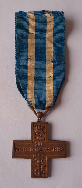 Italy WW1 War Merit Cross With Gladius Sword FERT. Full-Sized.