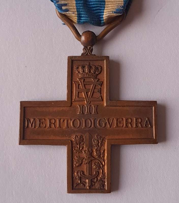 Italy WW1 War Merit Cross With Gladius Sword FERT. Full-Sized.