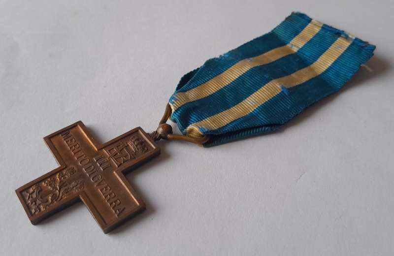 Italy WW1 War Merit Cross With Gladius Sword FERT. Full-Sized.
