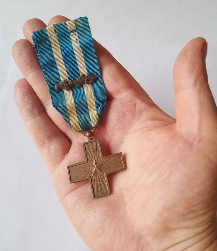 Italy WW1 War Merit Cross With Gladius Sword FERT. Full-Sized.