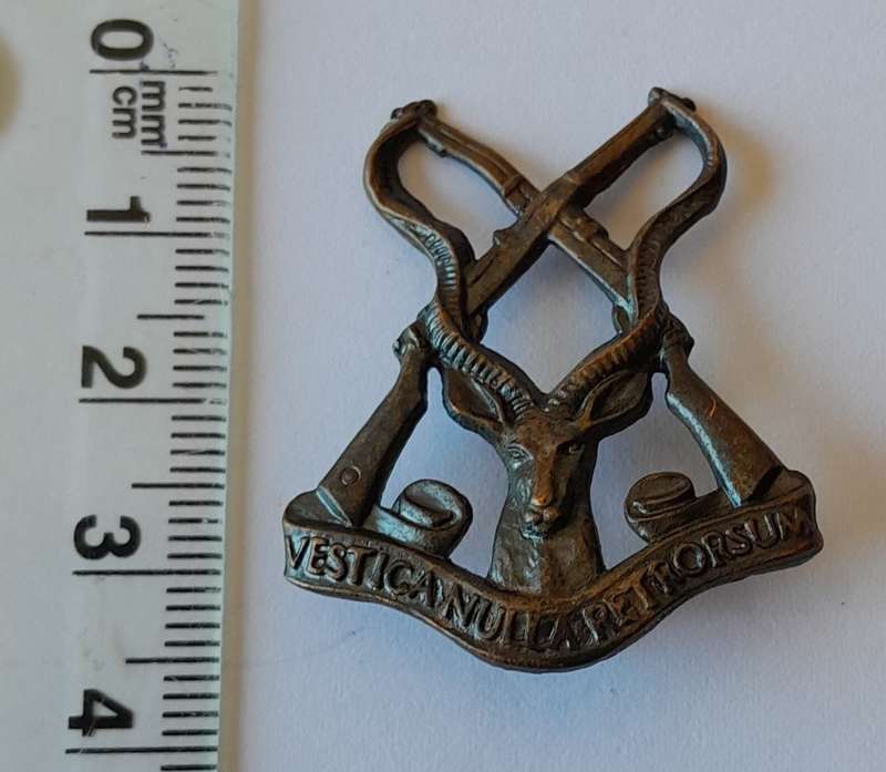 WW2 SA First Mounted Commando Regiment Badge. 1 Lug Intact.