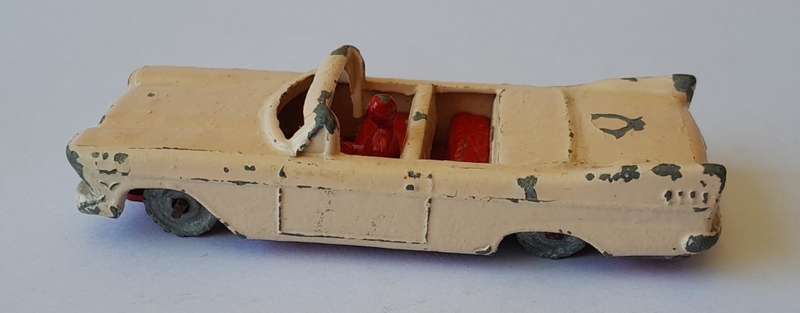 Lesney Matchbox `Plymouth Belvedere (No 20)`.