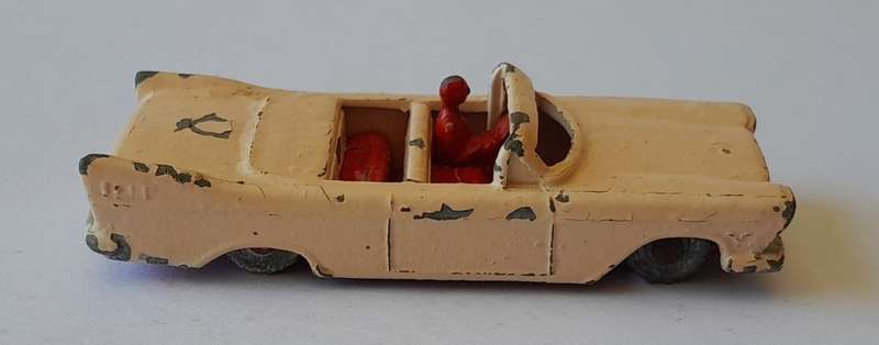 Lesney Matchbox `Plymouth Belvedere (No 20)`.