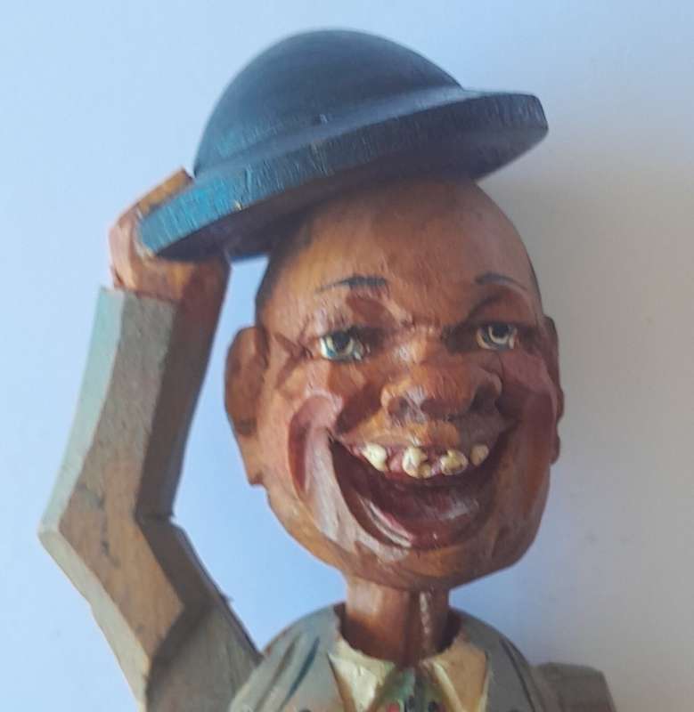 Vintage 1950`s Italian Anri `Hat Tipper` Bottle Stopper.