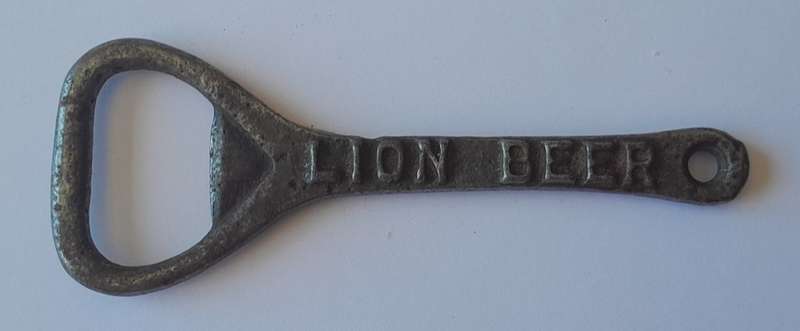 Vintage `Lion Beer` Metal Bottle Opener.