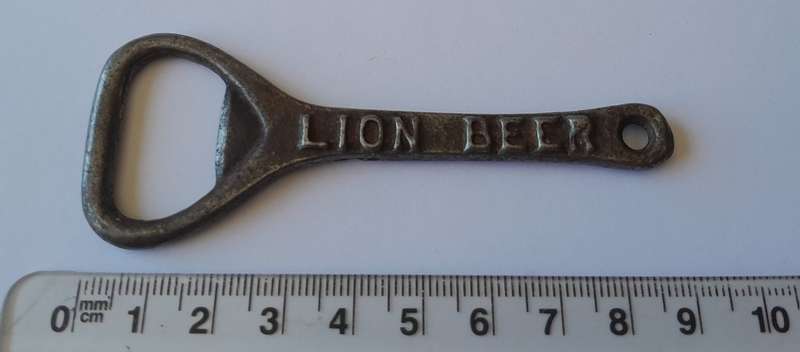 Vintage `Lion Beer` Metal Bottle Opener.