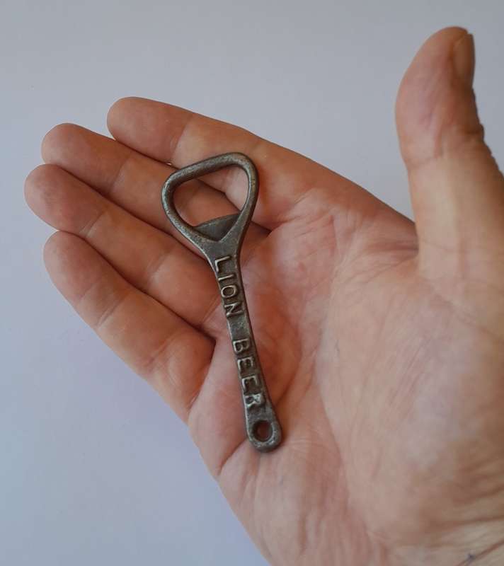 Vintage `Lion Beer` Metal Bottle Opener.