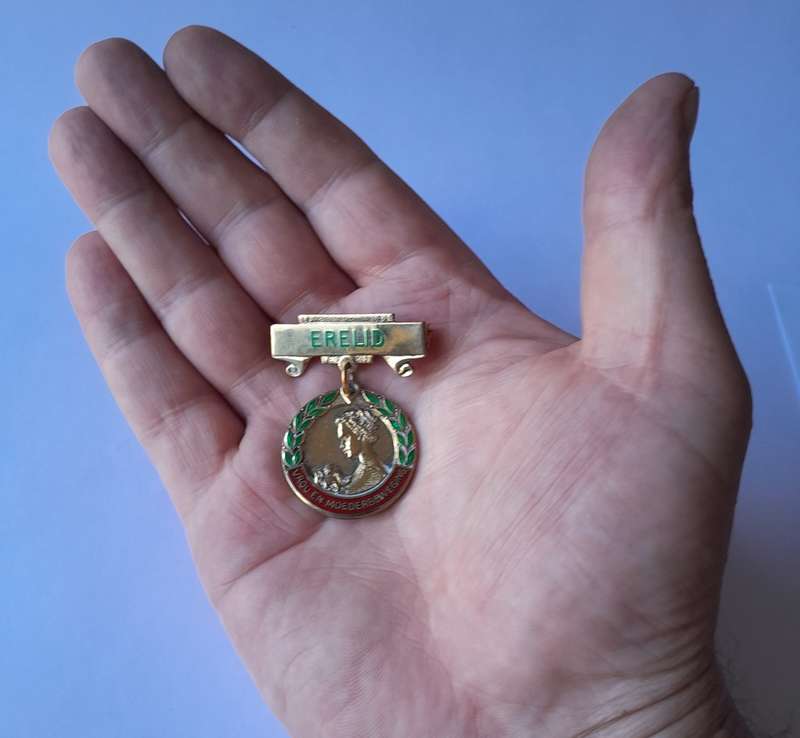 Vintage Solid Silver `Vrou En Moederbeweging` Erelid Medal.