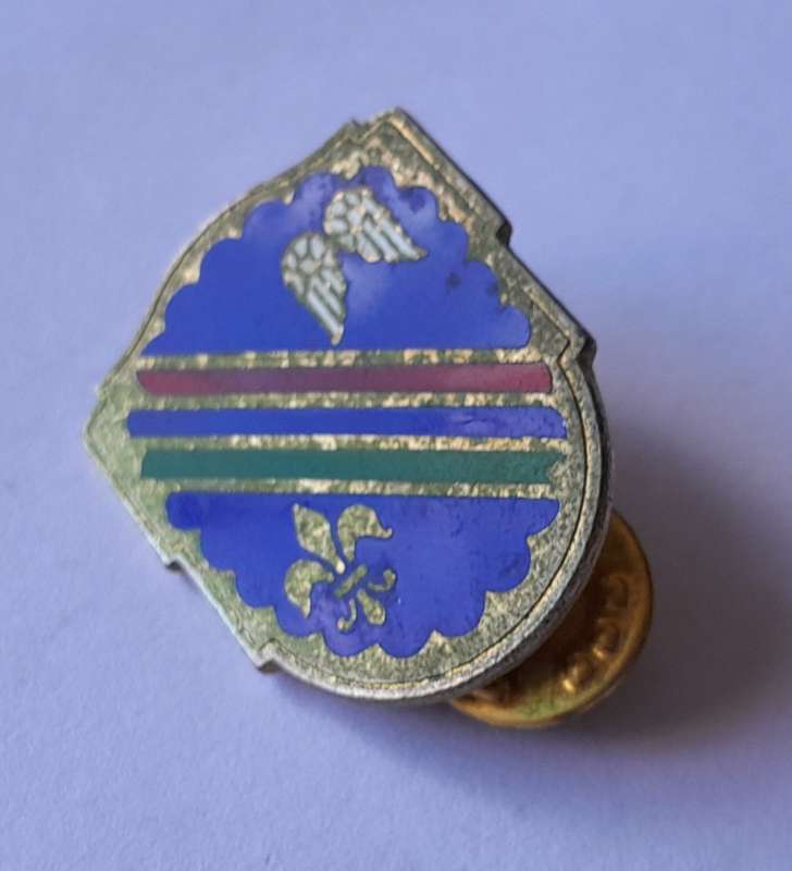 WW2 US Army 160th Infantry Regiment Crest Badge. Pins Intact.