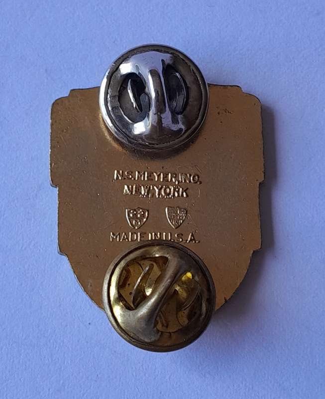 WW2 US Army 160th Infantry Regiment Crest Badge. Pins Intact.