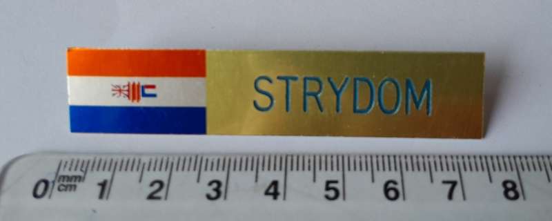 Pre-1994 SADF Name Tag.