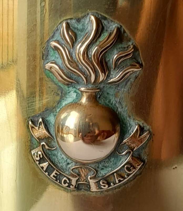 WW2 SA Engineer Corps North Africa Campaign Shell Casing And Bullets Trench Art Set.  1941-1943.
