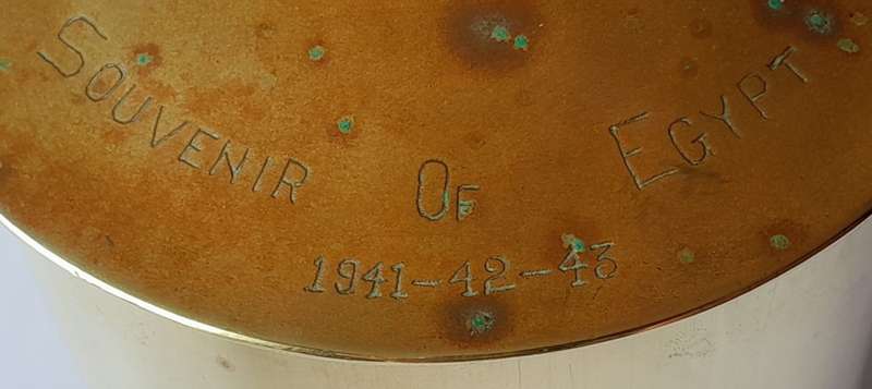 WW2 SA Engineer Corps North Africa Campaign Shell Casing And Bullets Trench Art Set.  1941-1943.