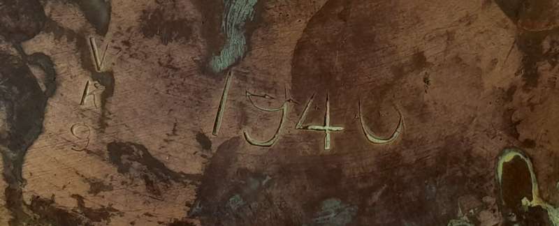 WW2 SA Engineer Corps North Africa Campaign Shell Casing And Bullets Trench Art Set.  1941-1943.