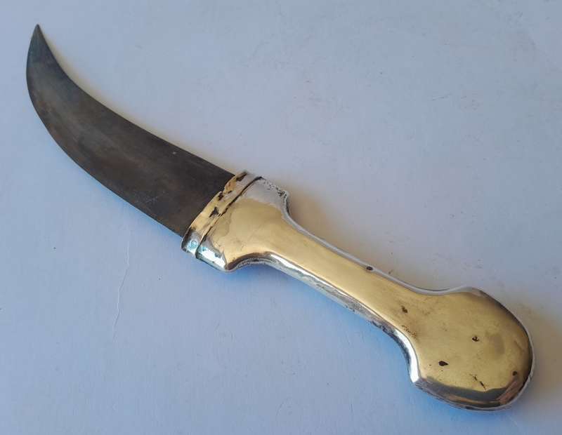 Antique Solid Silver Yemeni Ornate Dagger And Sheath.
