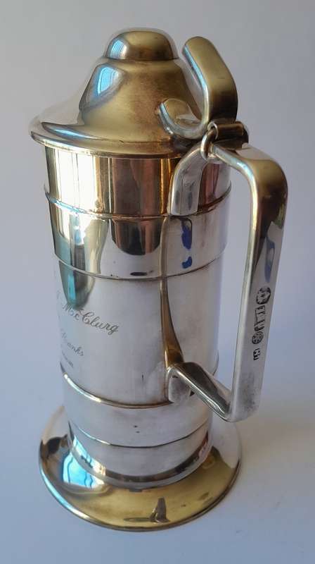 Rhodesian Bush War Airforce Tankard `To Wg Cdr P.J. McClurg From C.O. all Ranks, New Sarum`.