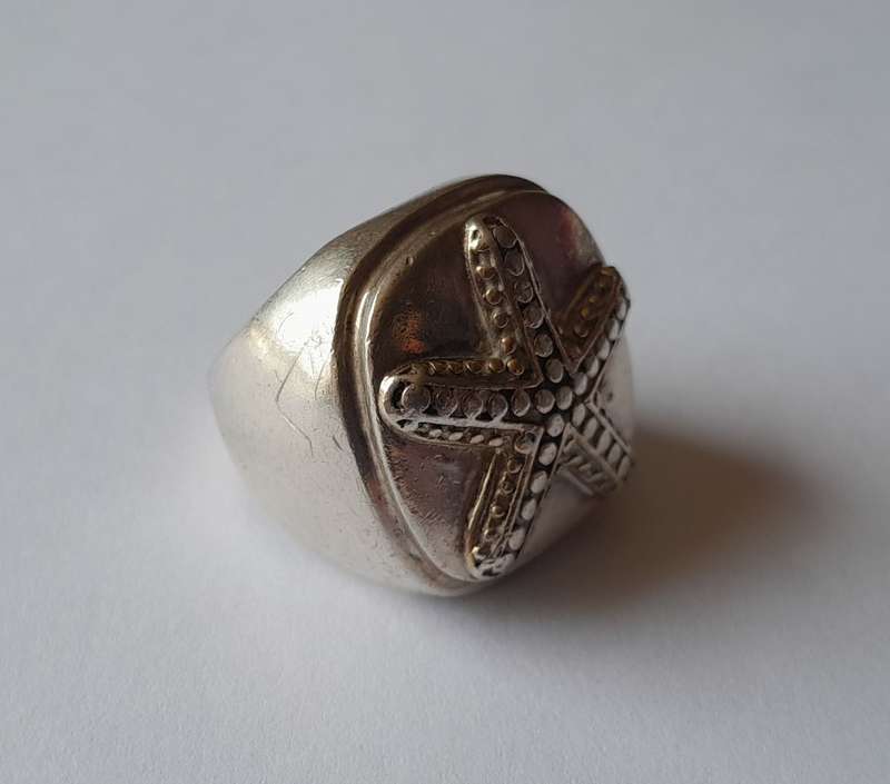 "Reserved" A Designer `Anna Beck` Solid Sterling Silver Starfish Chunky Ring.