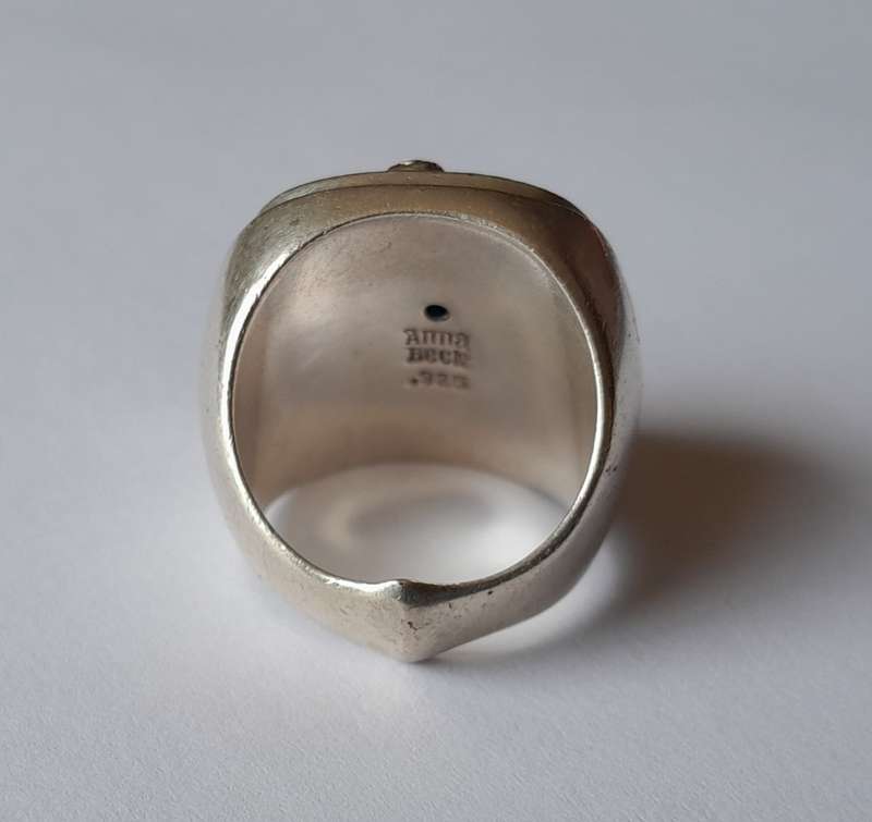 "Reserved" A Designer `Anna Beck` Solid Sterling Silver Starfish Chunky Ring.