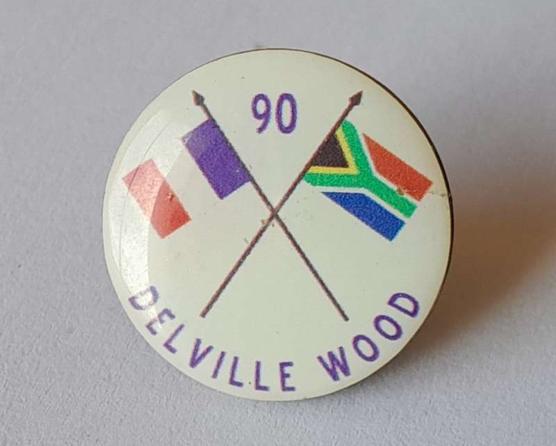 South African Battle Of Delville Wood 90 Year Commemorative Badge.