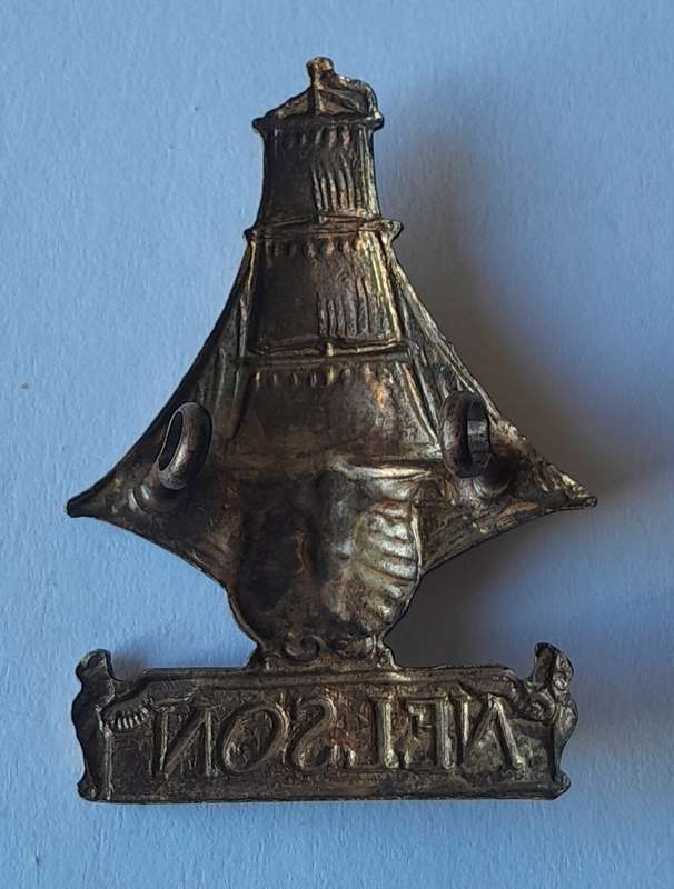WW1 Nelson Battalion Royal Naval Division Cap Badge. All Brass. Lugs Intact.