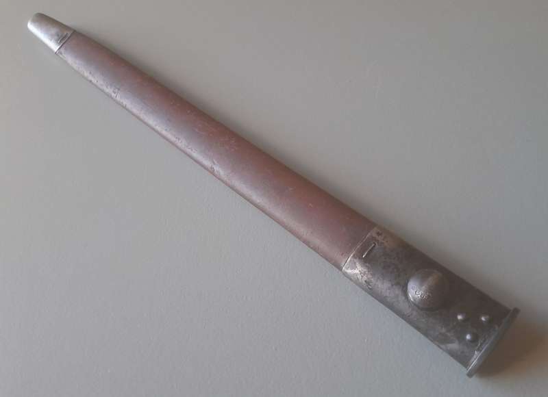 S.A. Police Issue 1907 Pattern Wilkinson Sword Bayonet With Leather Scabbard.
