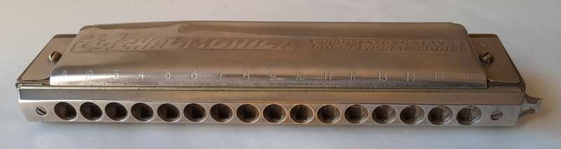 Vintage Hohner `64 Chromonica` Professional Harmonica In Original Case.