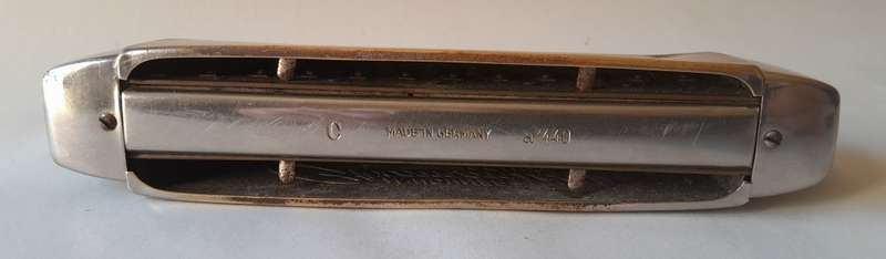 Vintage Hohner `Chromonica II De Luxe ` Harmonica.