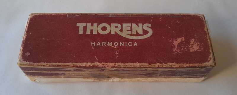 Vintage Swiss `Thorens` Chromatic Professional No. 10 Harmonica In Original Box.