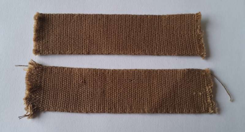 Pair Vintage SADF Name Tags. `Hodgkinson` 10cm